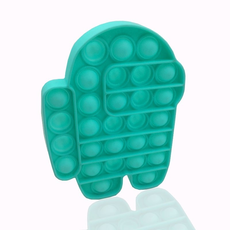 Tik Tok Tiktok Toy Push pop Pop It Fidget Toy Bubble Rainbow Series-AMONG HIJAU