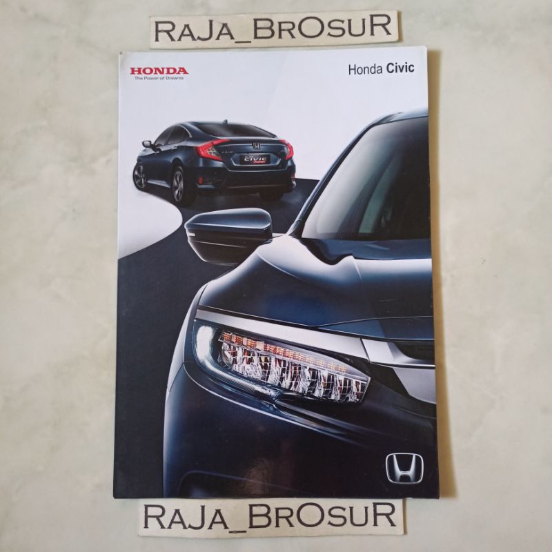 Poster brosur katalog leaflet Honda Civic 2016