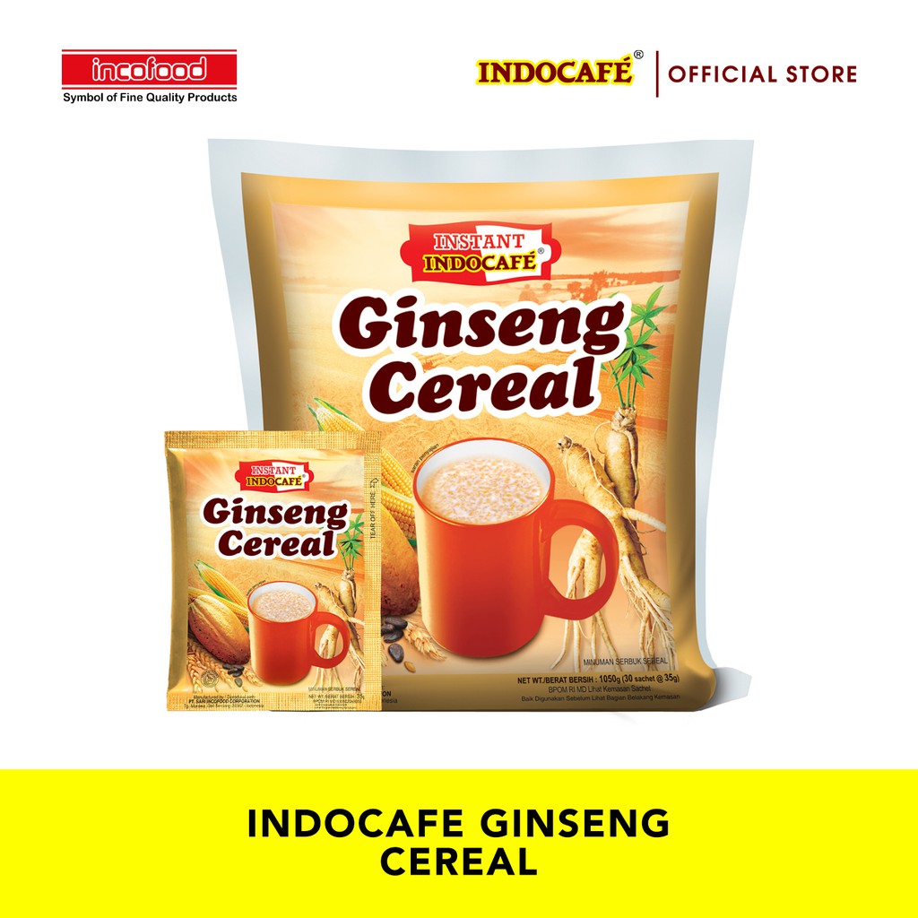 Indocafe Ginseng Cereal (30 sachet)