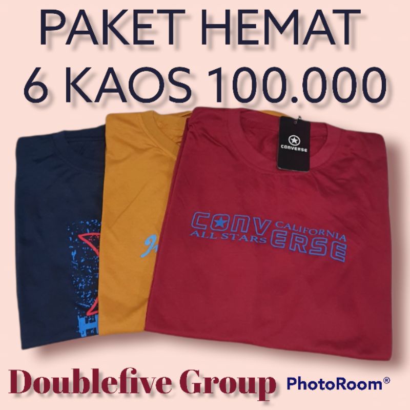 Doublefive - PAKET HEMAT ISI 6 KAOS DEWASA BUAT SANTAI - KAOS OLEH OLEH JOGJA - KAOS DISTRO MURAH