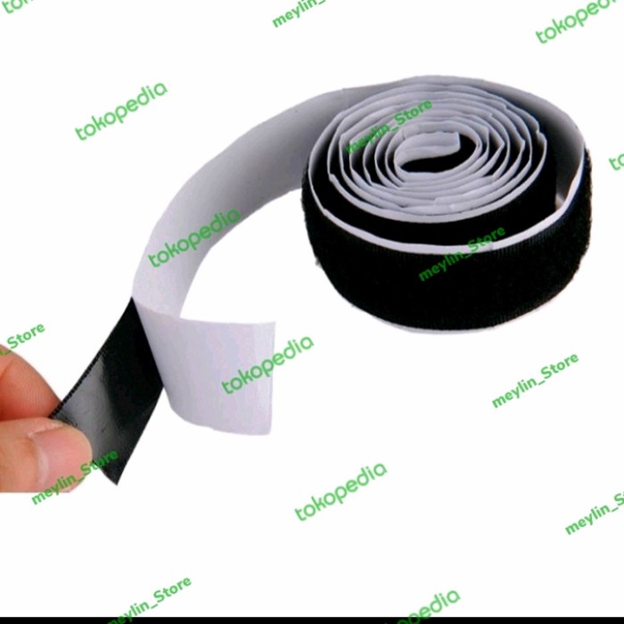 

Hot Sale Velcro Tape Perekat Adhesive 2,5Cm X 3 Meter Set Hook Dan Loop Trendi