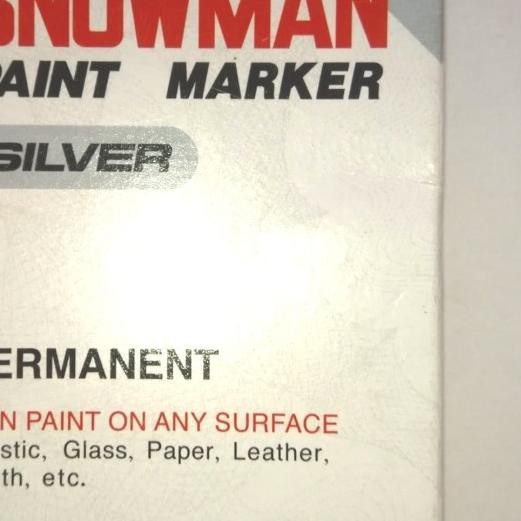

♛ spidol snowman Silver marker Fine tip ❃