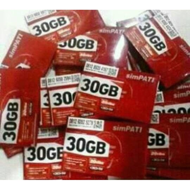 Kartu Perdana Kuota Simpati 30GB Telkomsel