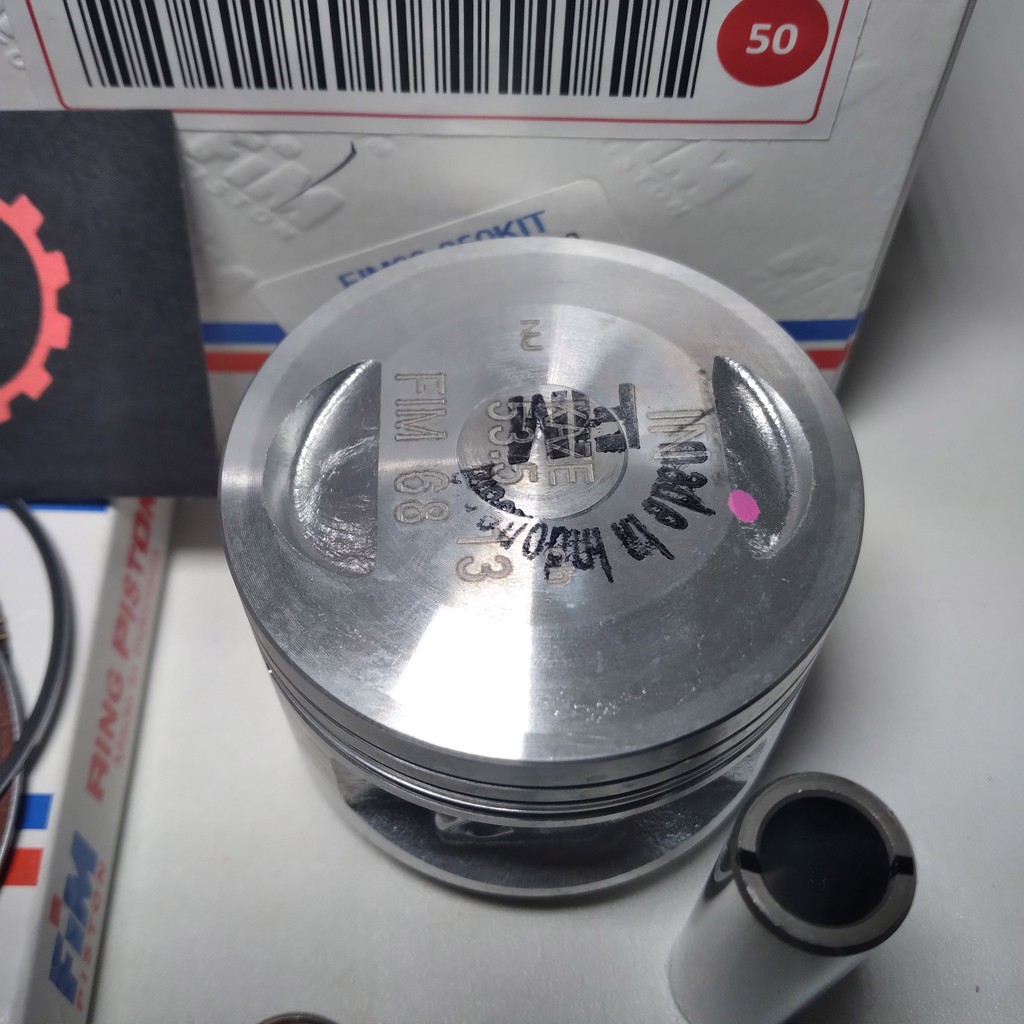 PISTON KIT SEHER SET KAWASAKI KAZE 53 53,5 54 54,5 55 56 PEN 13 FIM IZUMI-7