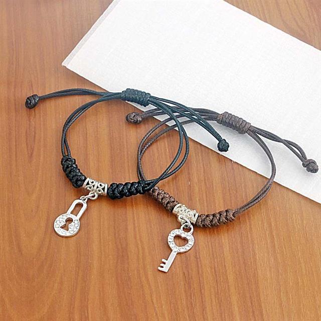 S165 beberapa gelang sepasang pria dan wanita mahasiswa retro handmade tenun gaya etnik beberapa orn