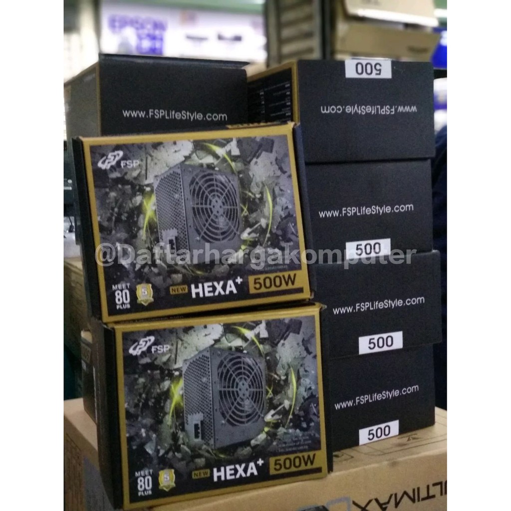 Termurah PSU FSP Hexa Plus II 500W 80 Plus power supply Terlaris