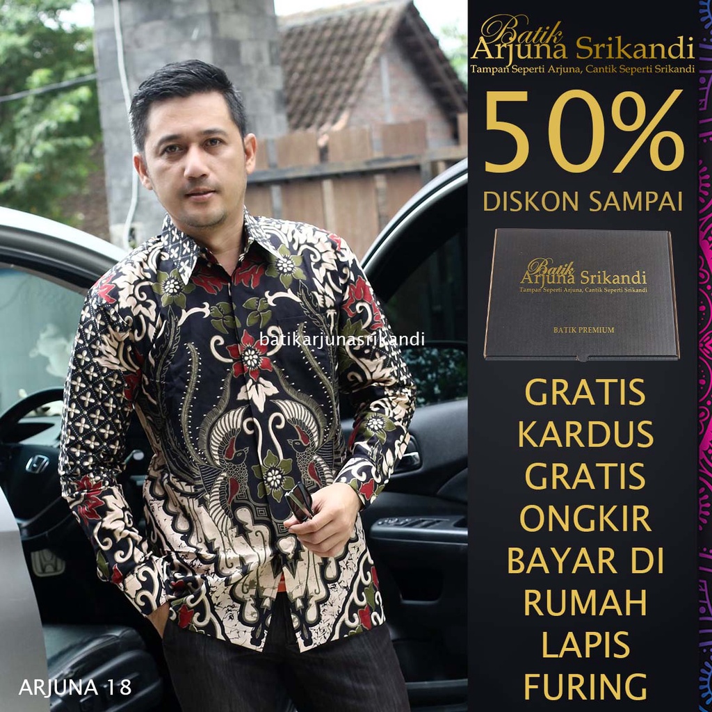 Kemaja Batik Pria Lengan Panjang Baju Hem Atasan Pria Baju Batik Pria Lengan Panjang Murah Batik Pri
