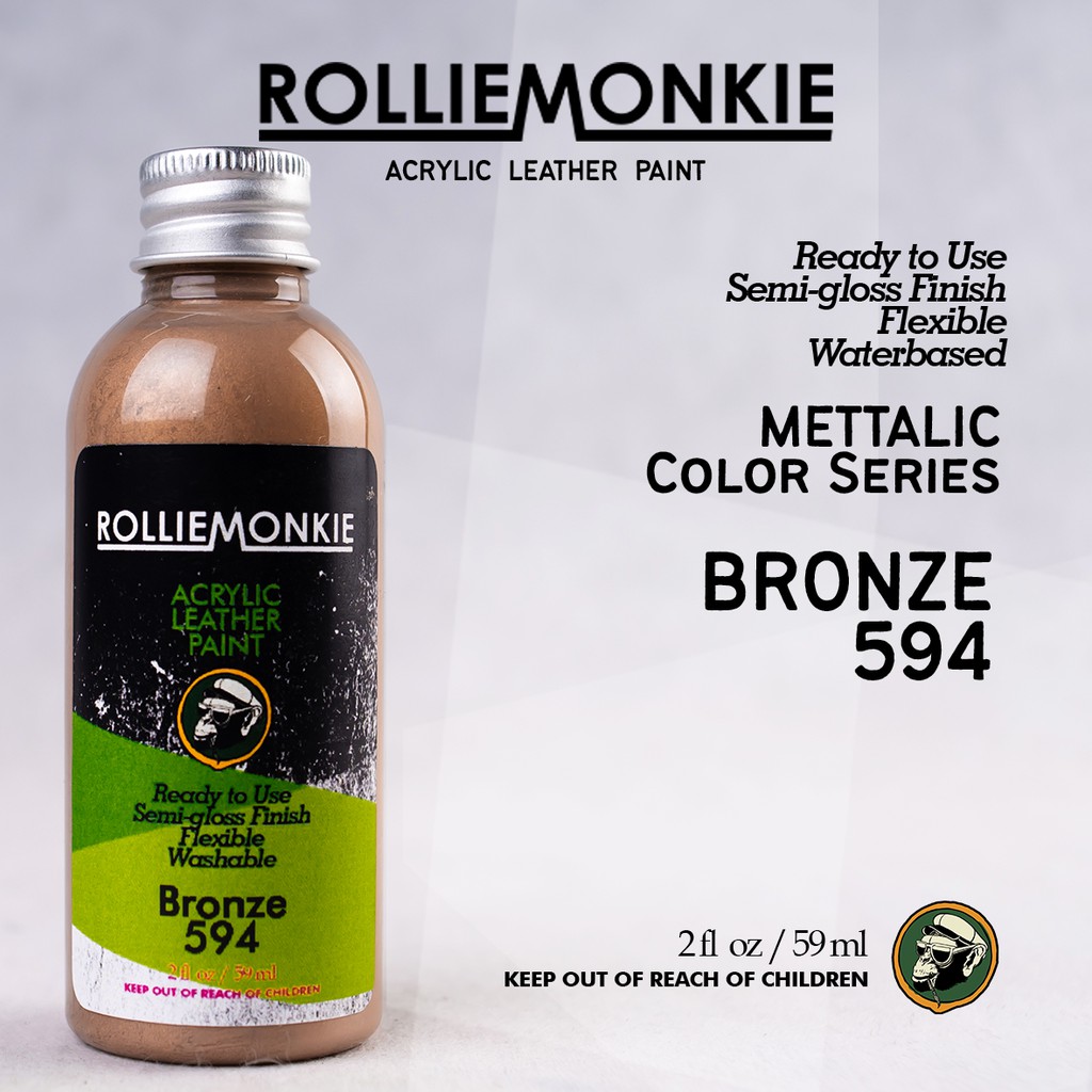 

Rolliemonkie Cat Acrylic Leather Paint - Bronze, not angelus