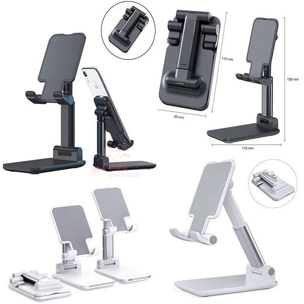 Holder HP Lipat Meja Folding Desktop Phone Stand Universal Adjustable Flip Dudukan HP Tablet di Meja