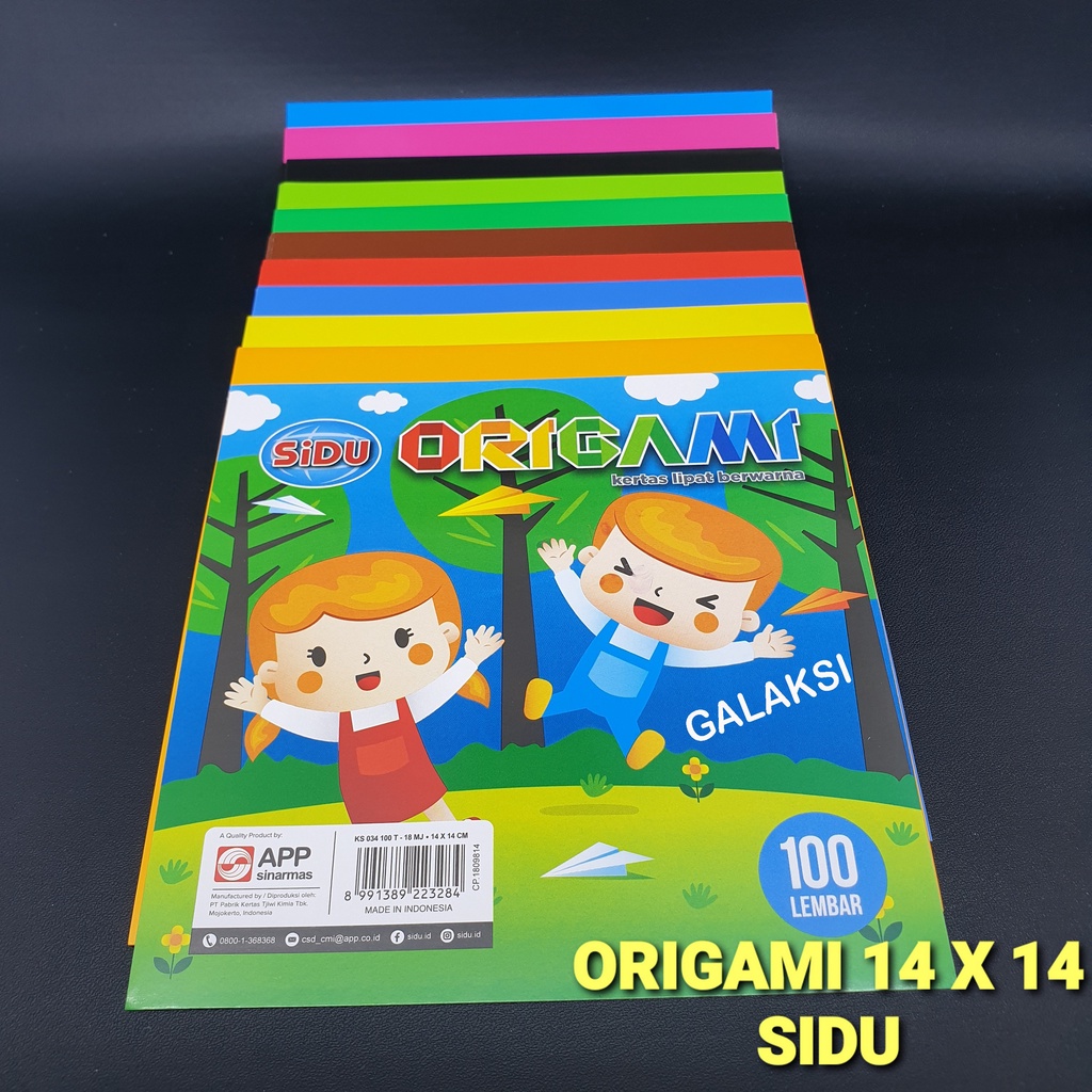 

ORIGAMI / KERTAS MELIPAT 14 X 14 CM 100 LEMBAR SIDU