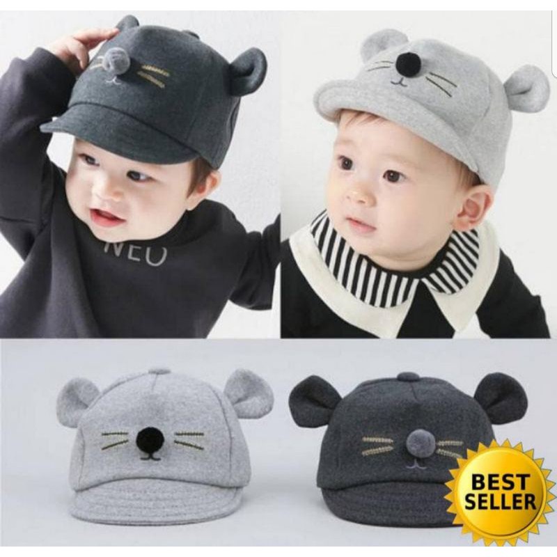 TOPI BUCKET BADAS DINO ANAK BAYI KUCING TERMURAH-TOPI ANAK BAYI KUCIN