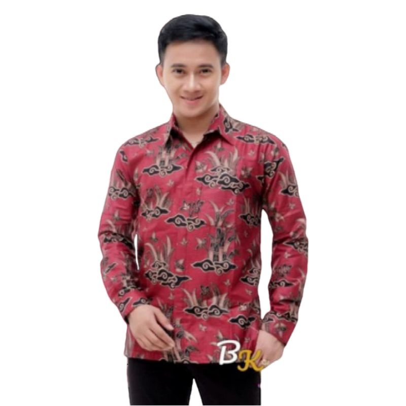 Kemeja batik pria lengan panjang premium terlaris | Batik pria lengan panjang reguler