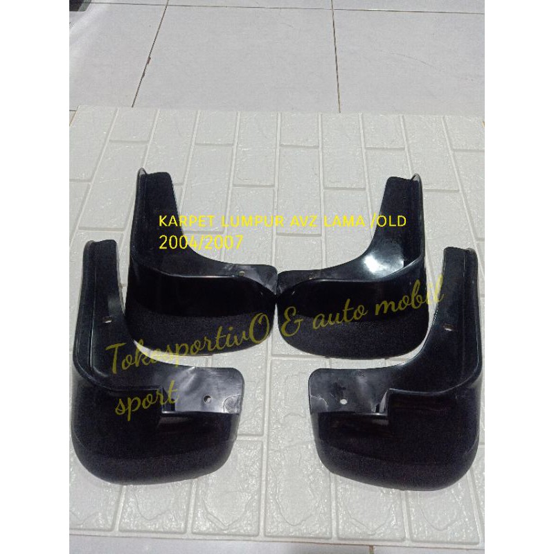 karpet Lumpur / tahanan / penahan mudguard avanza lama/old 2004-2007 1set-4pcs penahan Lumpur Avanza