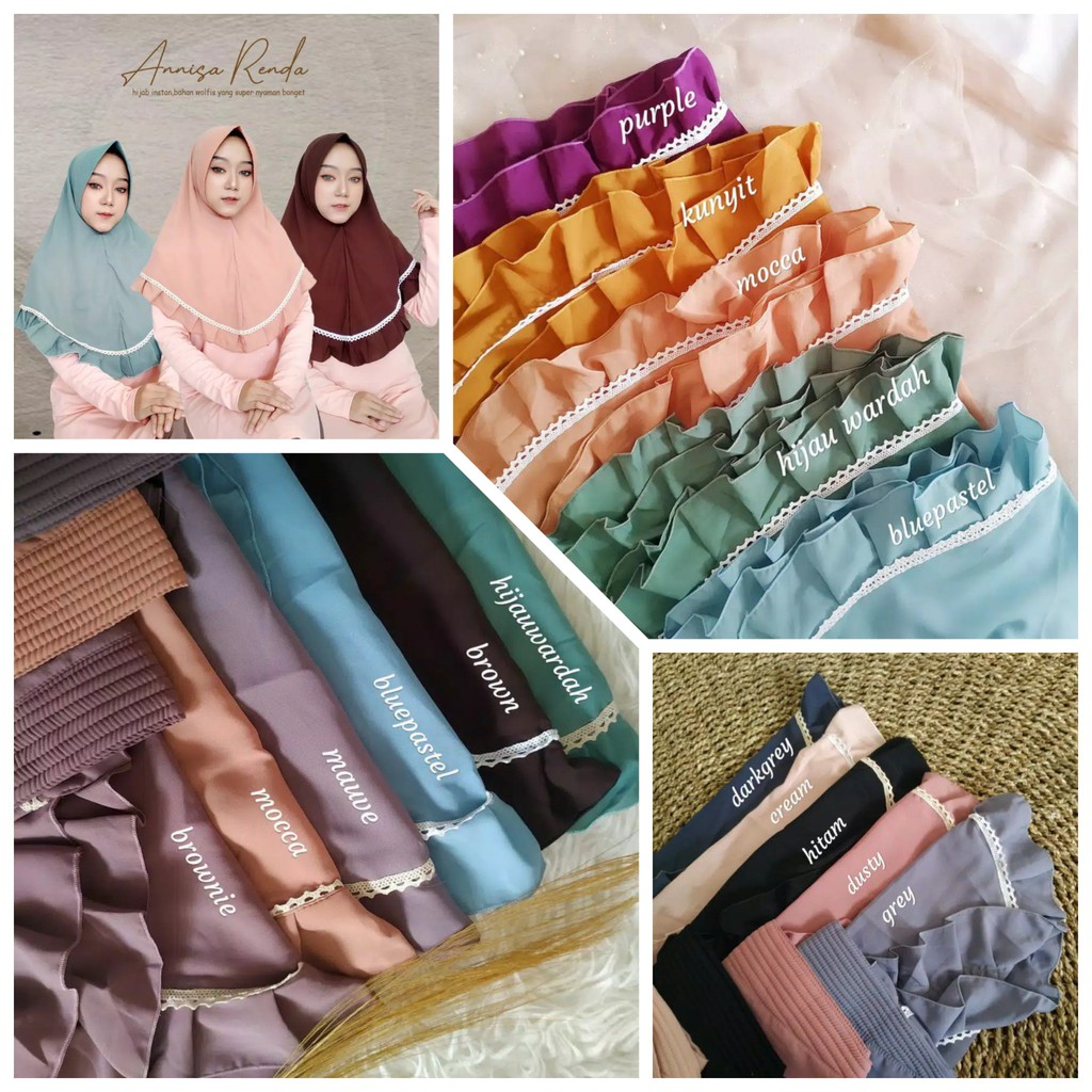 Hijab instan annisa renda