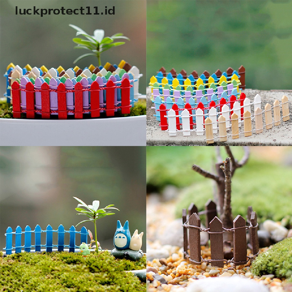 Miniatur Pagar Kayu Palisade Untuk Dekorasi Taman Rumah