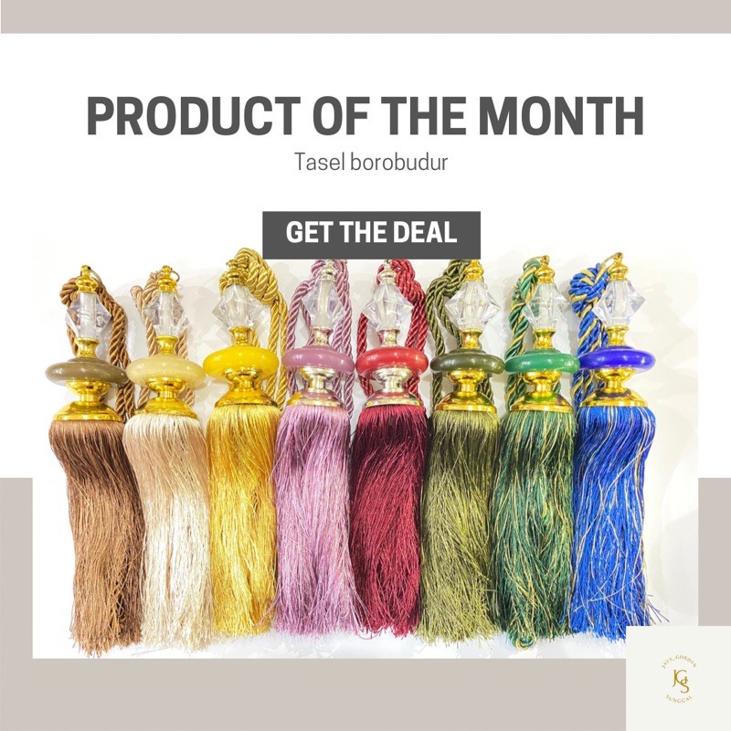TASEL GORDEN BOROBUDUR / TALI PENGAIT GORDEN / TALI PENGHIAS GORDEN