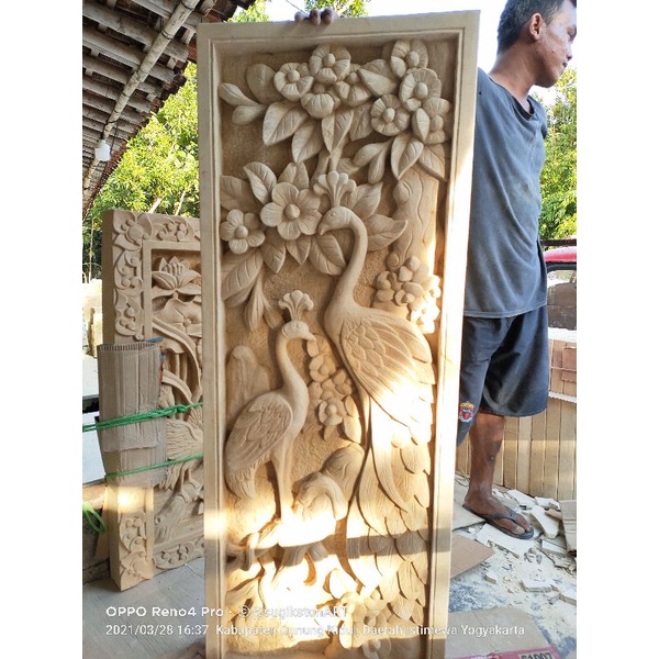 Relif batu alam paras jogja