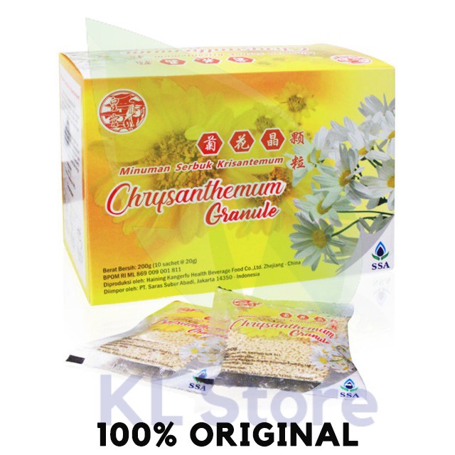 

CHRYSANTHEMUM GRANULE 10 SACHET MINUMAN SERBUK KRISANTEMUM CIHUA CI HUA