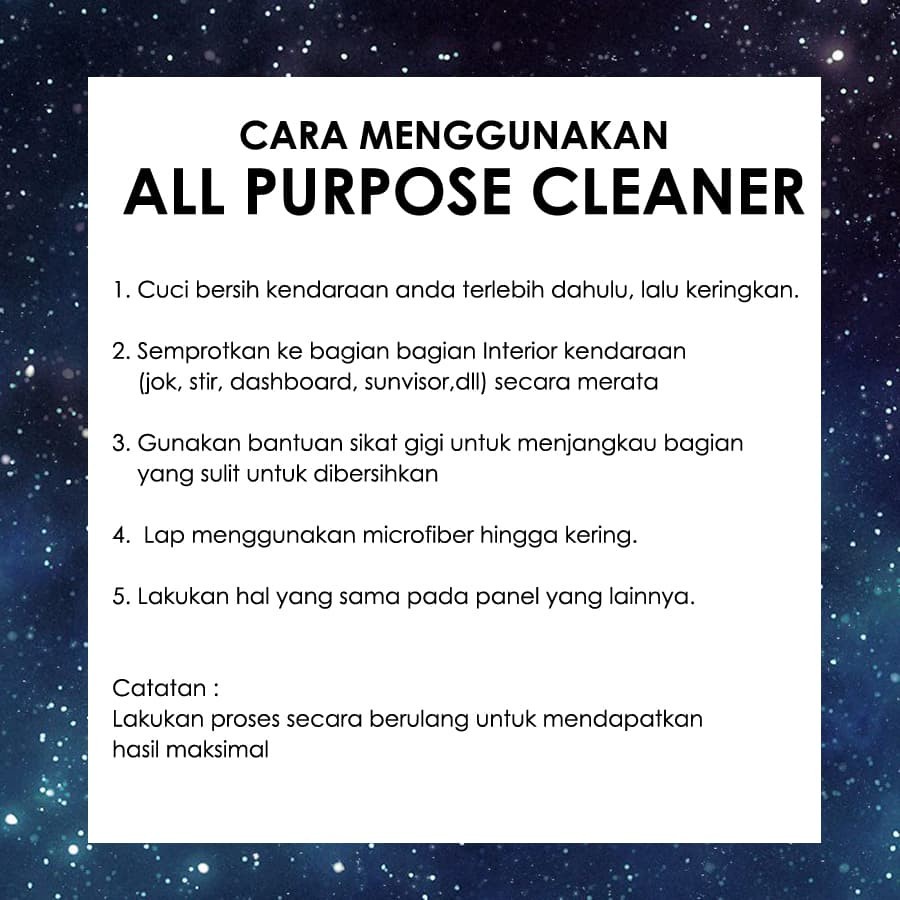 All Purpose Cleaner  Pembersih NODA Interior 265ml - REFILL