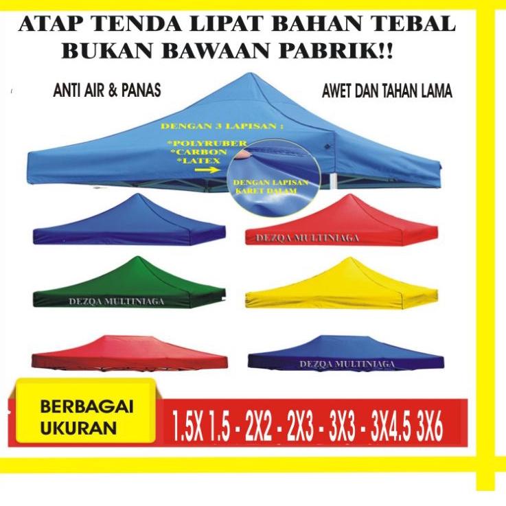 ♔ Kain/terpal/Atap Tenda lipat 1x1 2x2 2x3 3x3 3x4 3x6 ➢