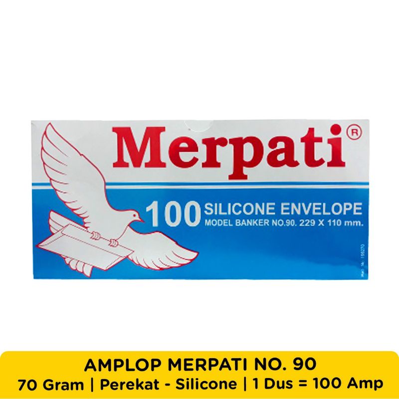 

ATK-POINT | KIKY Amplop merpati silicone (perekat) No.90. 229 x 110mm (70gr) isi 100 lembar