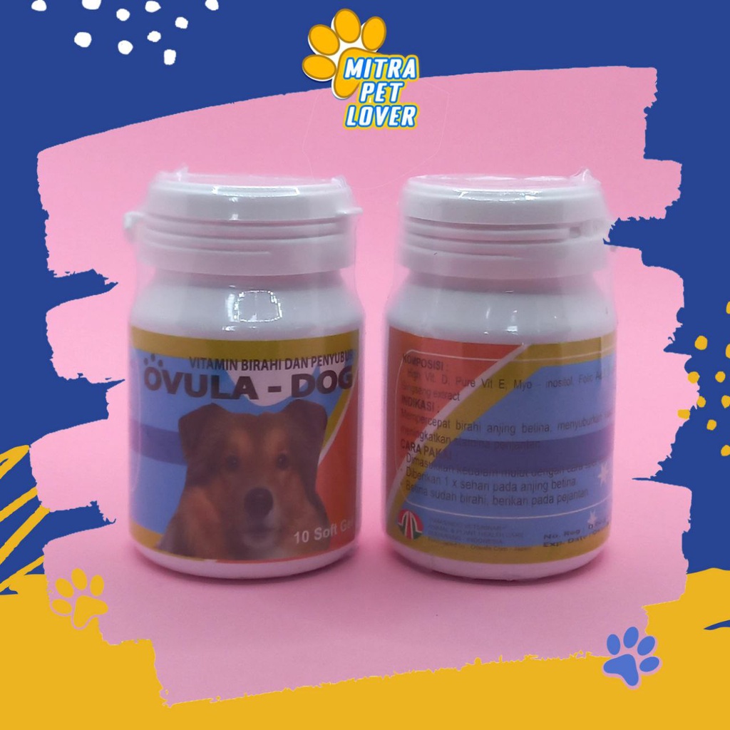 OBAT KESUBURAN ANJING - OVULA DOG SOFT GEL 10 PCS ORIGINAL -  MENINGKATKAN BIRAHI STAMINA MENYUBURKAN ANJING PUPPY AMAN SEHAT PET ANIMAL HEALTHCARE AND VETERINARY TAMASINDO OBAT KAWIN KESEHATAN DAN VITAMIN TERNAK HEWAN BINATANG PELIHARAAN MITRAPETLOVER