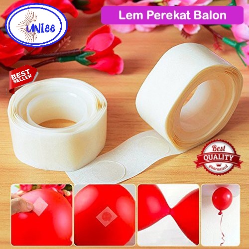 Lem Perekat Balon Glue Dot Baloon Untuk Party DIY Tempelan Dinding Tembok Papan dll Praktis Serbagun