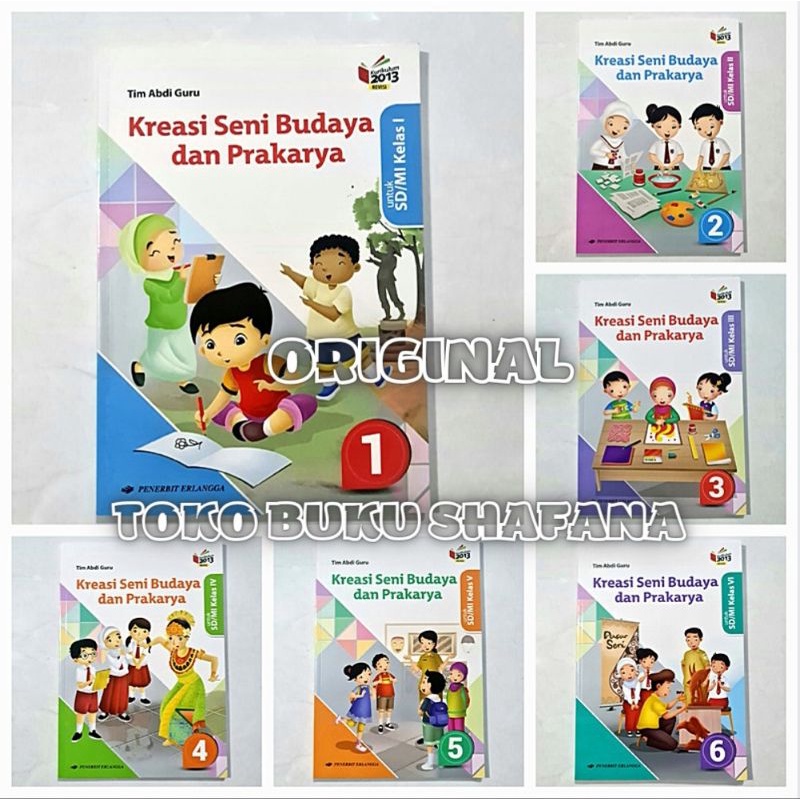 BUKU KREASI SENI BUDAYA DAN PRAKARYA KELAS 1 2 3 4 5 6 SD/MI K13 REVISI ERLANGGA