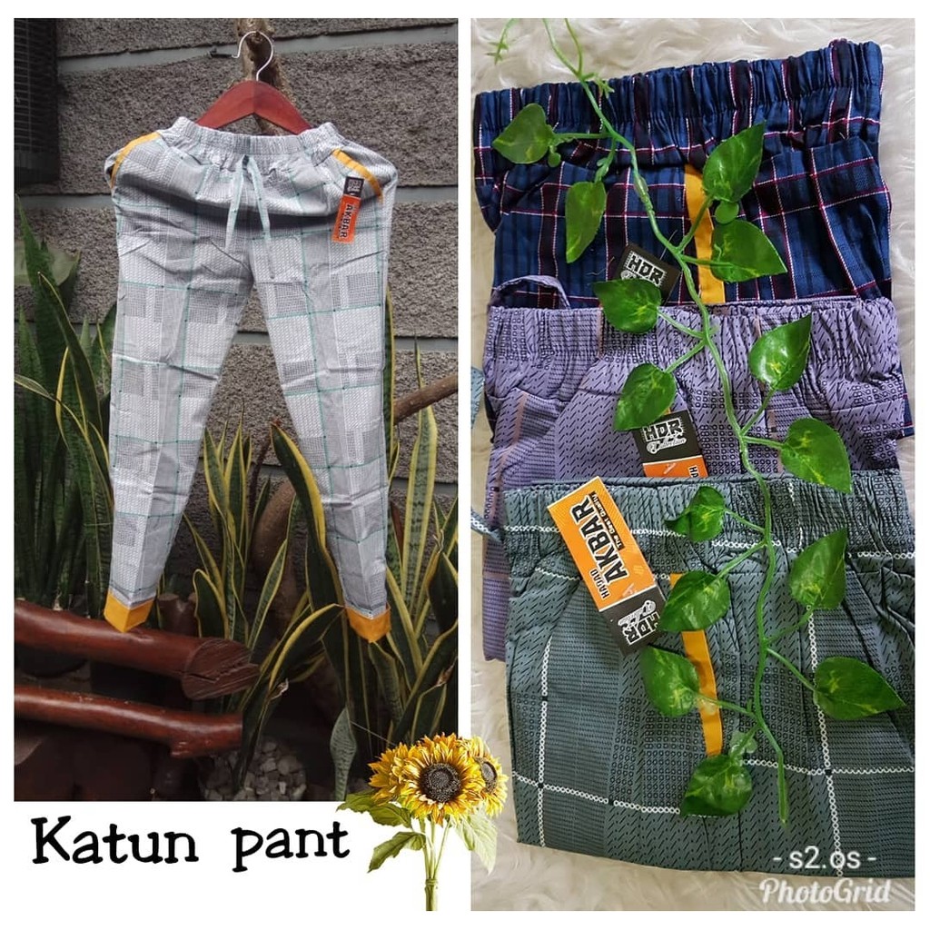 [OBRAL] BAGGY PANT MOTIF KEKINIAN PINGGANG KARET SAKU KANAN KIRI