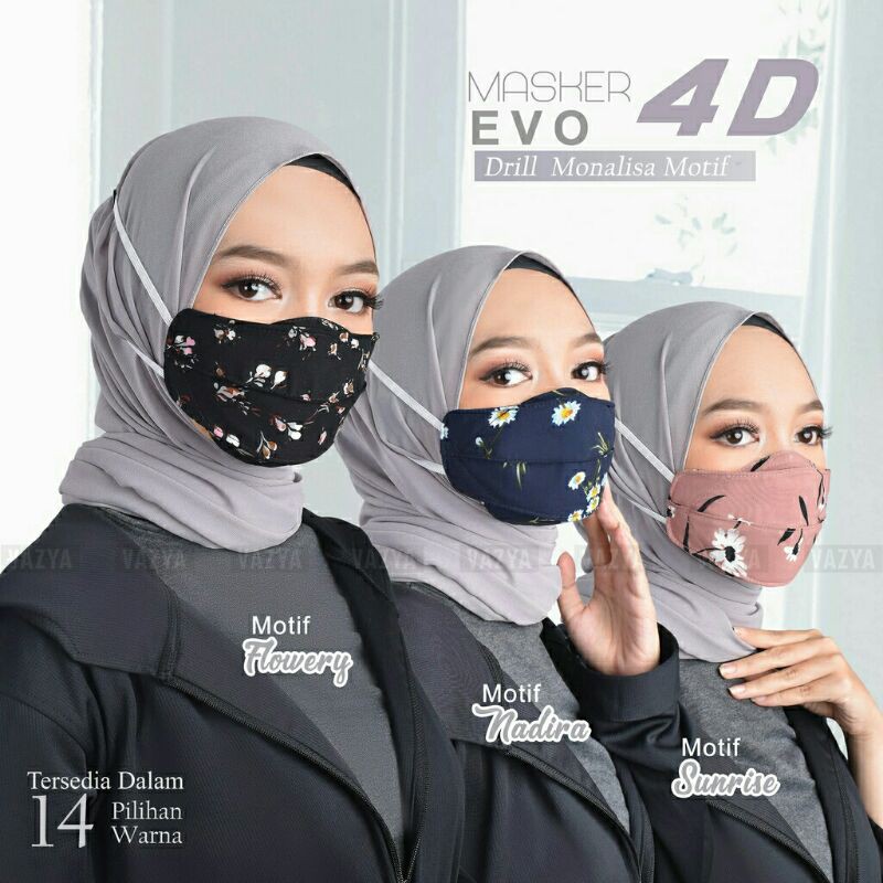 Masker Kain Evo 4D Drill Monalisa Motif