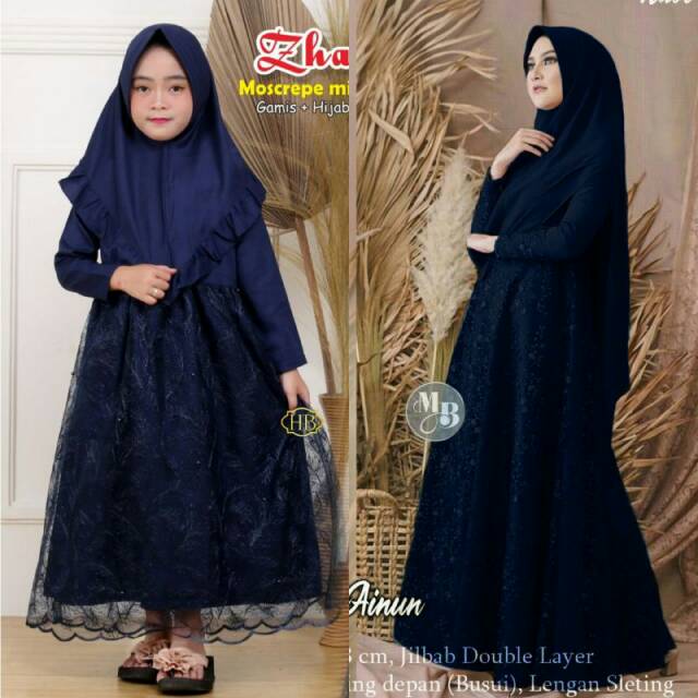 SYARI ARIANA | GAMIS SYARI MEWAH BAHAN MOSCREPE BRUKAT MUTIARA IMPORT FREE JILBAB CANTIK