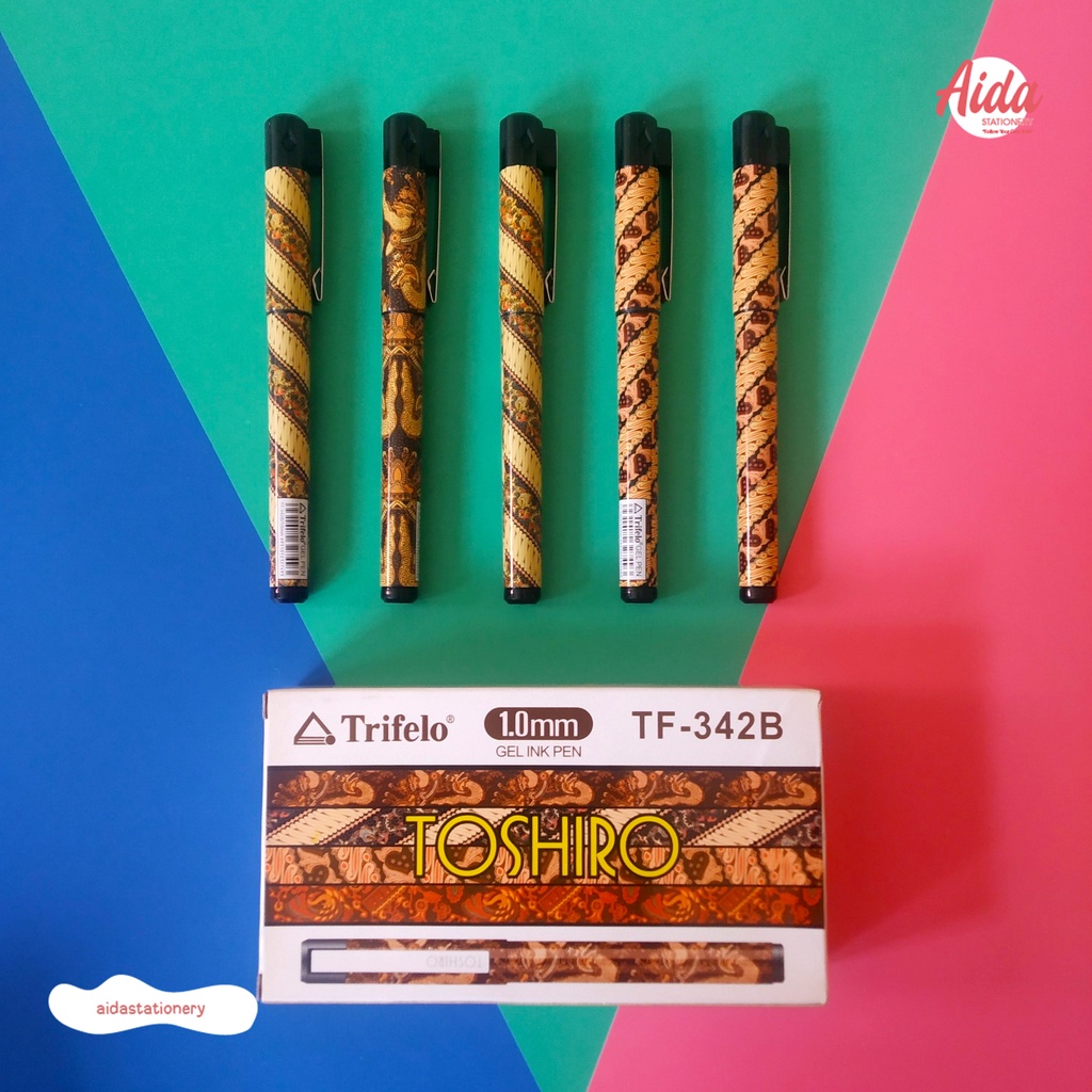 

Pulpen Gel Trifelo TOSHIRO TF-342B ( Pulpen Batik Sign Gel 1.0mm) - (Satuan)