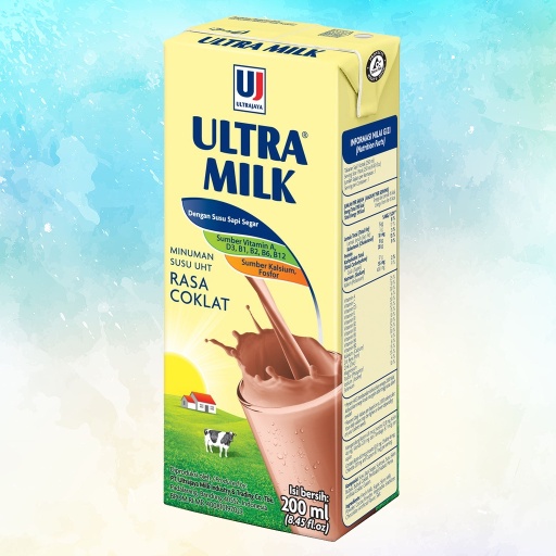 

ULTRA MILK Susu UHT 200 / 250 ml Rasa Chocolate Cokelat Coklat Full Cream Flavor Ultramilk Fresh Milk Segar Murni Asli Minuman Olahan Bernutrisi Bergizi Sehat Healthy Drink Asupan Anak Manis Sweet Kemasan Pack Shoppa Corner Malang Jawa Timur