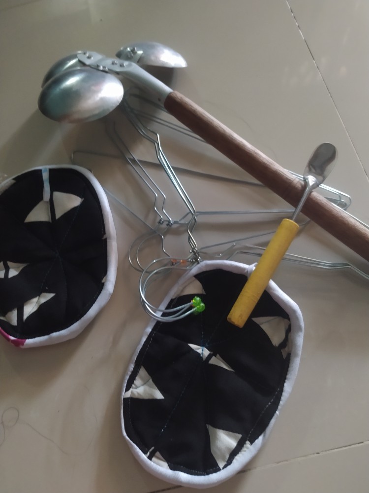 Jampel Panci Anti Panas Murah Jampel Panci Tebal Set Isi 2pcs Penahan Panas Murah Lampin Cempa