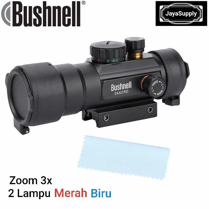 Bushnell 3x42 Red Dot Scope Zoom 3x Teleskop Telescope Acog Sight Holo Star Seller