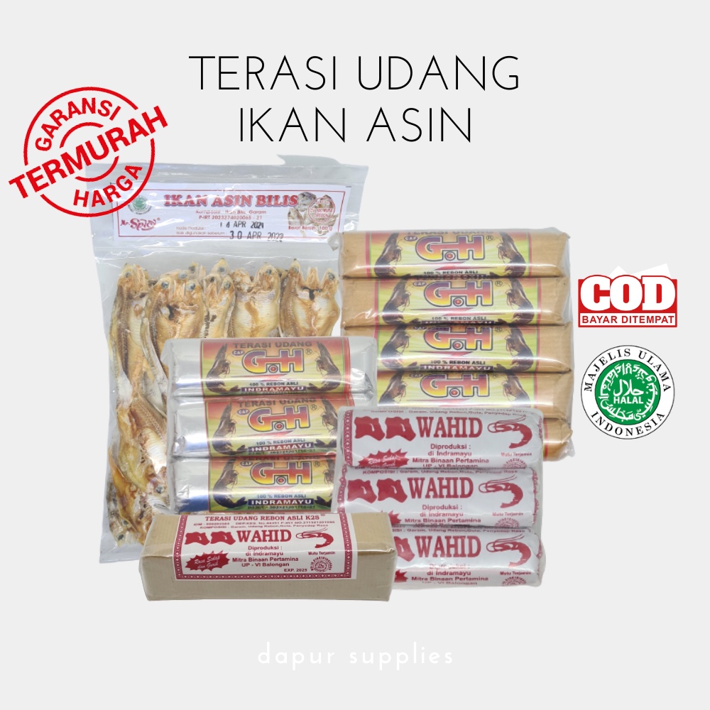 

Ikan Asin Mantap Sedap / Terasi Halal Coel Santap / Mr.Spicy Terasi Udang dan Ikan Asin