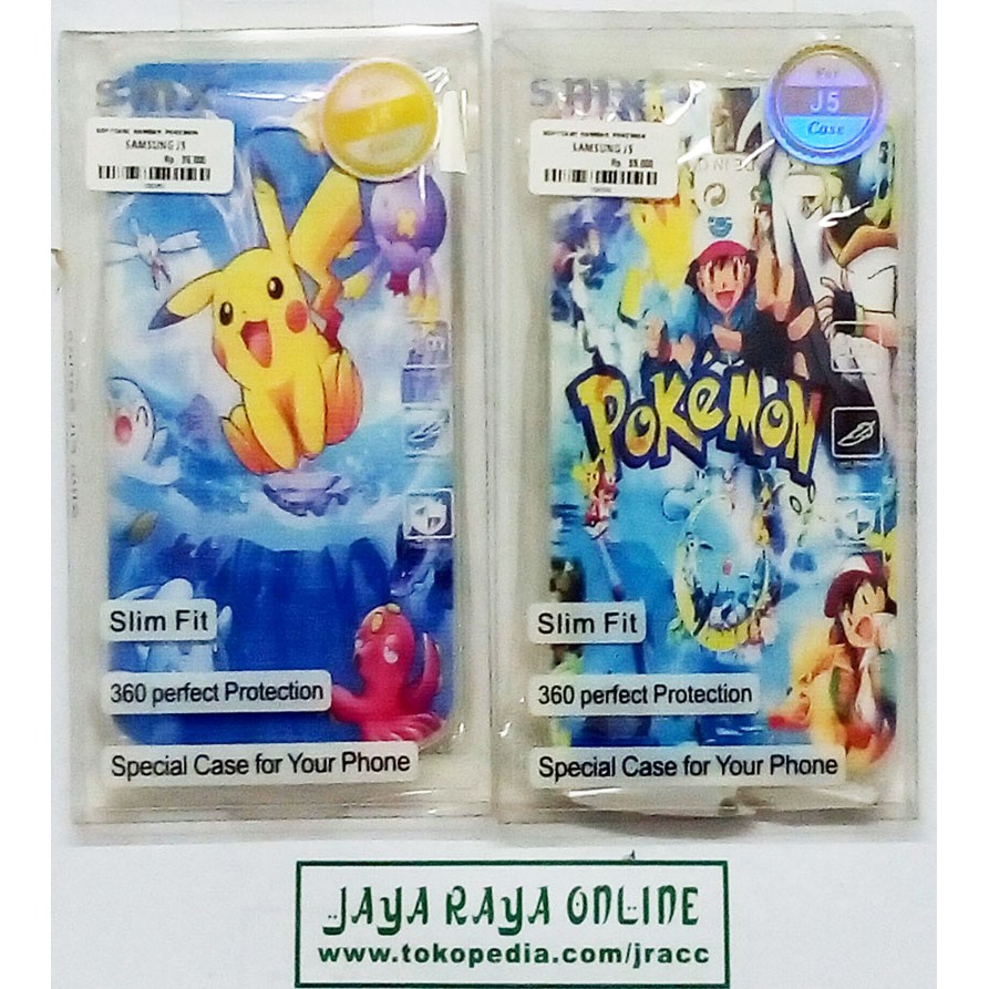 Softcase Ultrathin Samsung J5 Gambar Pokemon