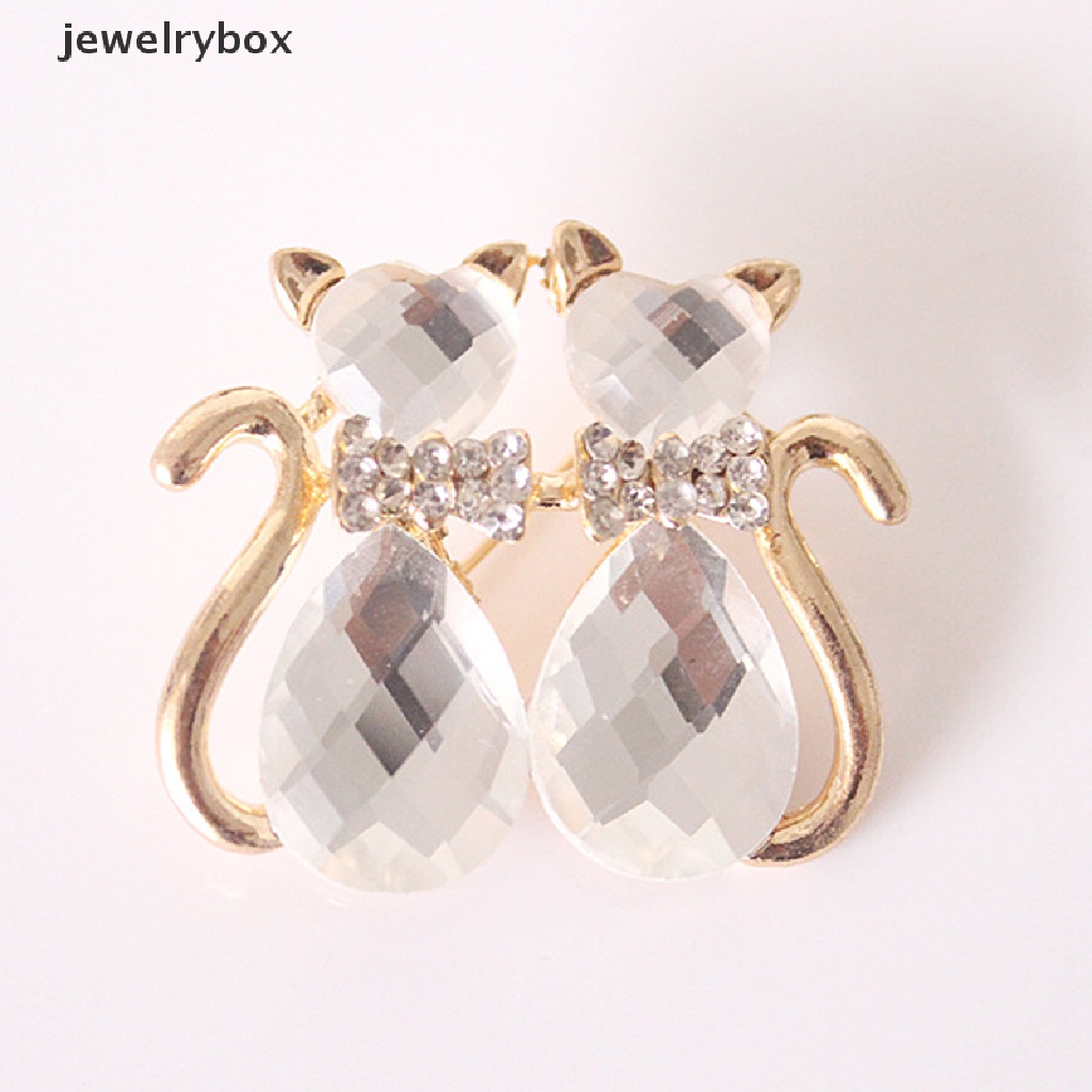 [jewelrybox] Wanita Bros Syal Bling Bling Kristal Berlian Imitasi Bunga Bros Pin Butik