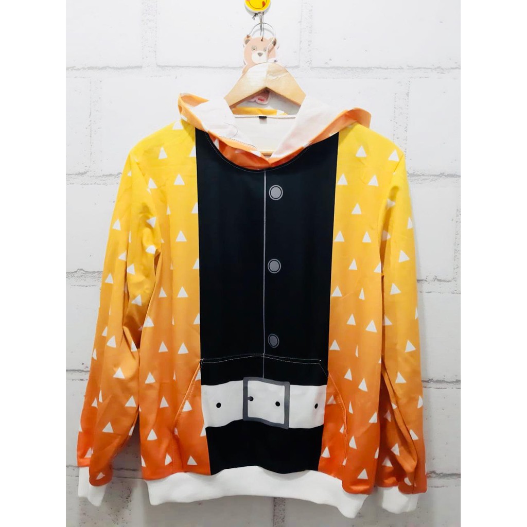 Sweater Zenitsu Agatsuma Haori Cosplay Adidas Poly