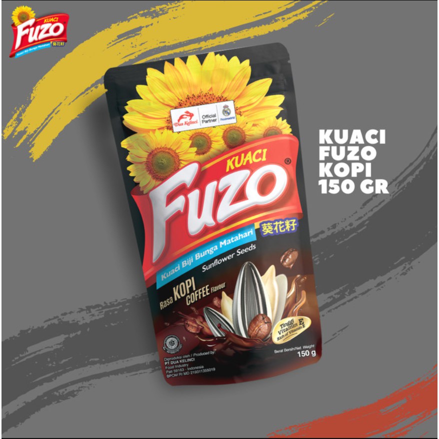 

Dua Kelinci Kuaci Fuzo Coffee 150 gr Biji Bunga Matahari Kwaci Rasa Kopi