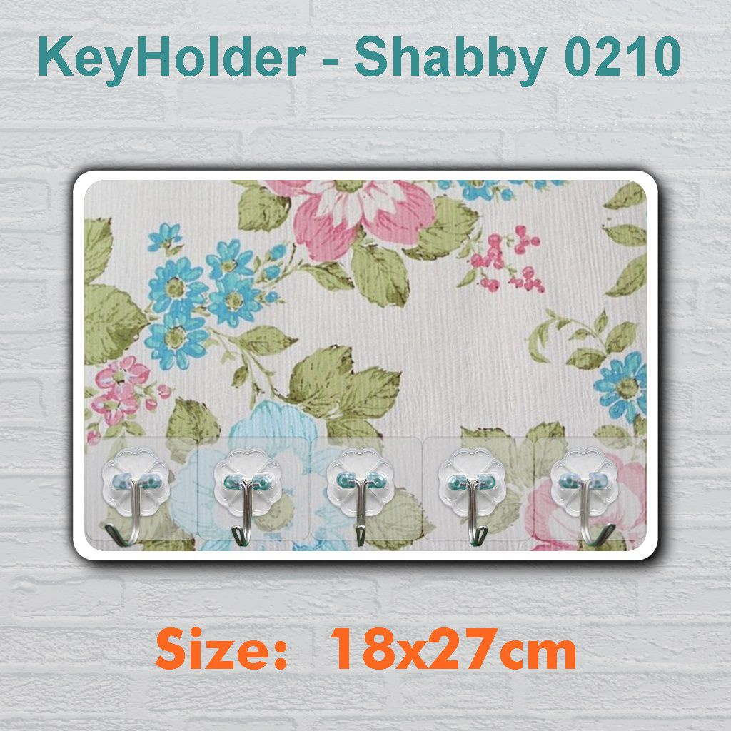Zoe Wall Decor Gantungan Kunci Serbaguna  Motif Shabby Chic Tebal 5mm BZC