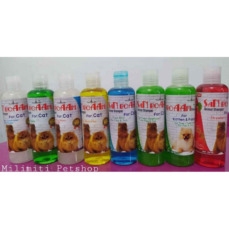 SaNBoaam Shampoo Kucing dan Anjing 250 ml Boaam Shampoo Wangi Kucing Sampo Wangi Anjing