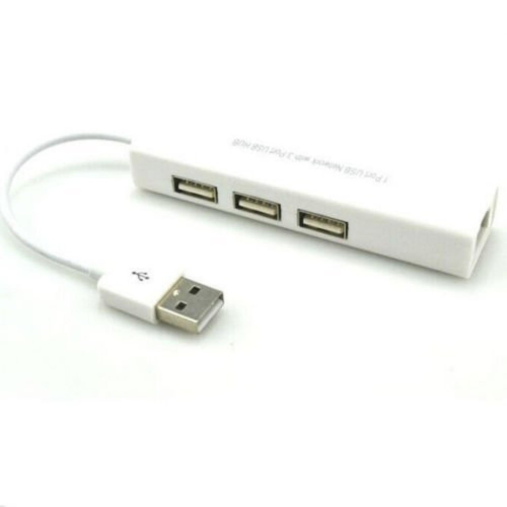 USB to LAN Ethernet External Network Card with USB Hub - 8152 ( Al-Yusi )