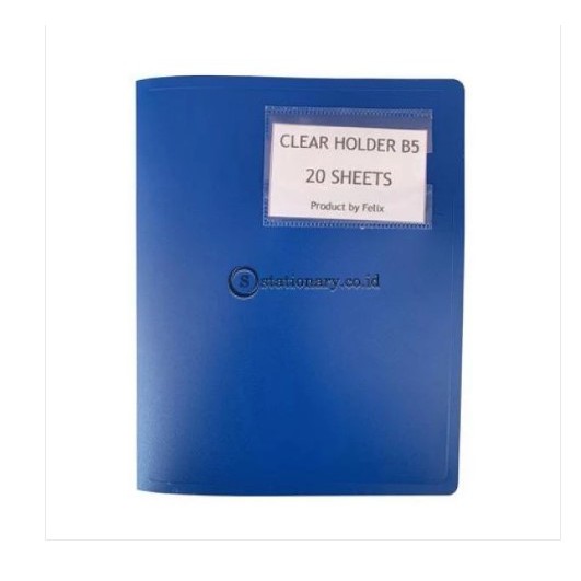 

Felix Clear Holder Album B5 (20 Pocket) Biru