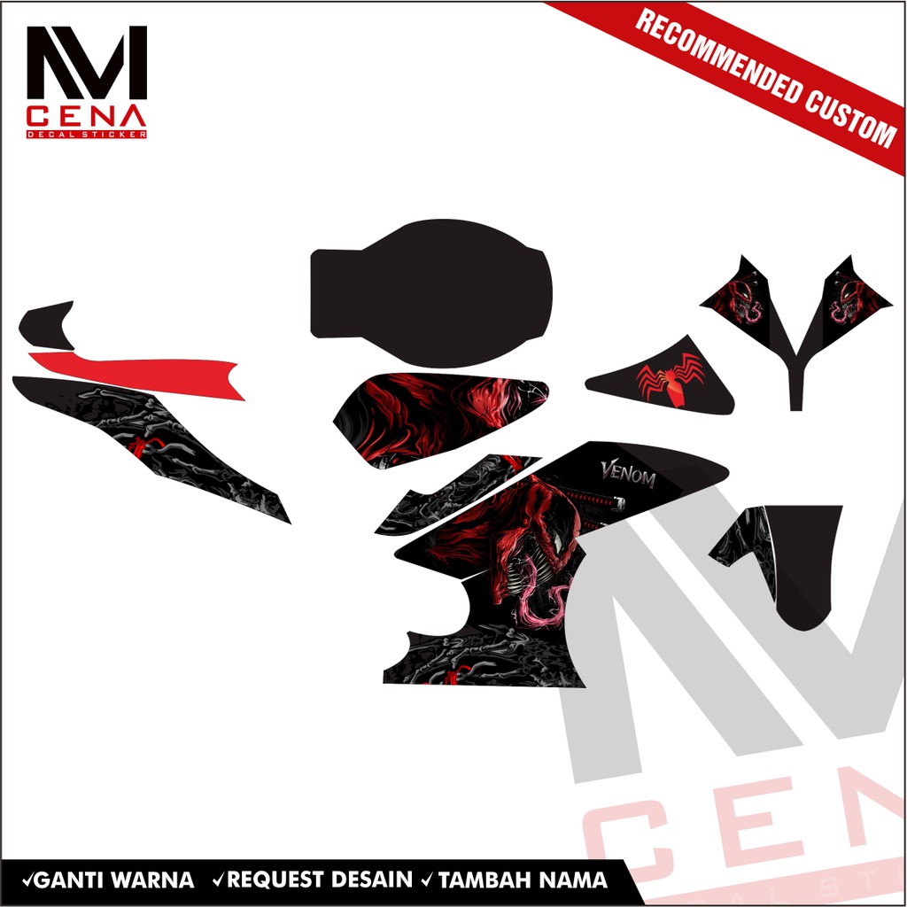 Sticker Striping Decal Yamaha R15 V2, Sticker Decal R15 V2, Sticker R15 , striping R15 V2 Venom