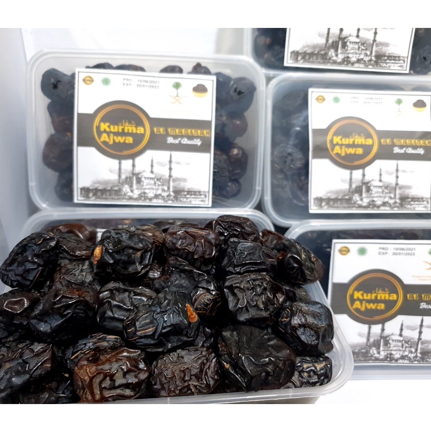

Kurma AJWA Asli 100% Original Saudi 1kg / Kurma Nabi Madinah Premium / Oleh Oleh Haji /Umroh