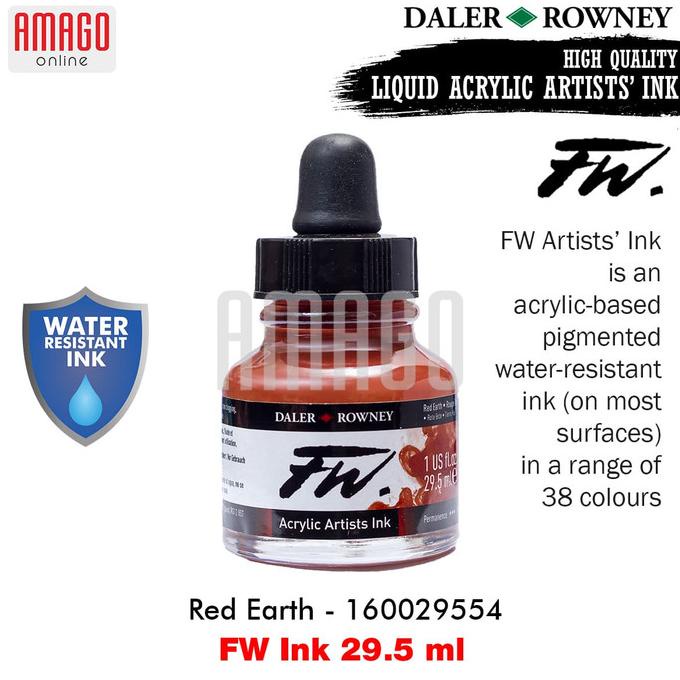 

Ink | Daler-Rowney - Fw Ink 29.5 Ml - Red Earth - 160029554