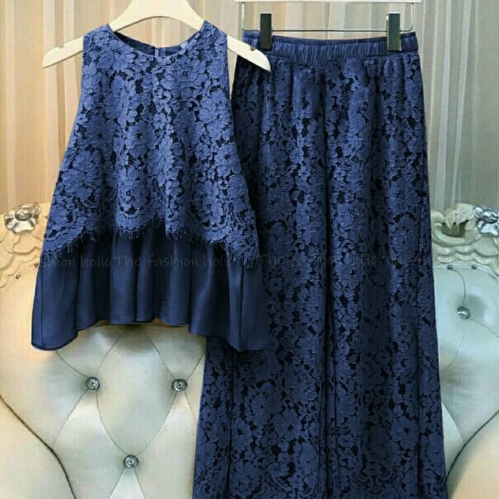 TDF Setelan Brokat Celana Bohemmian