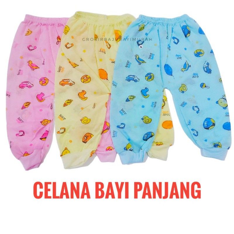 12pcs celana panjang bayi murah | celana panjang anak bayi motif |