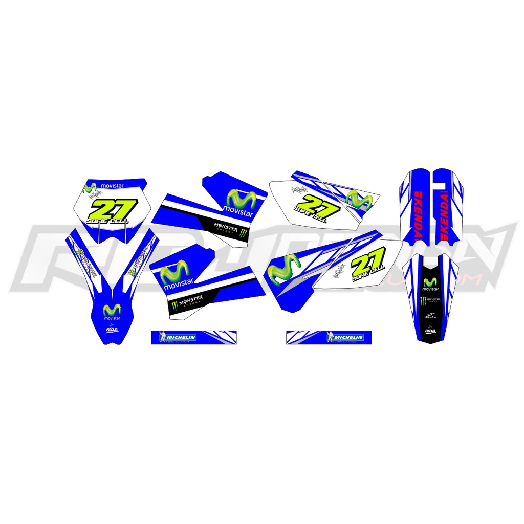 DECAL STICKER KTM 85 LAMA 2003-2012 (001) DEKAL STIKER KTM SX 2004 2005 2006 2007 2008 2009 2010 201